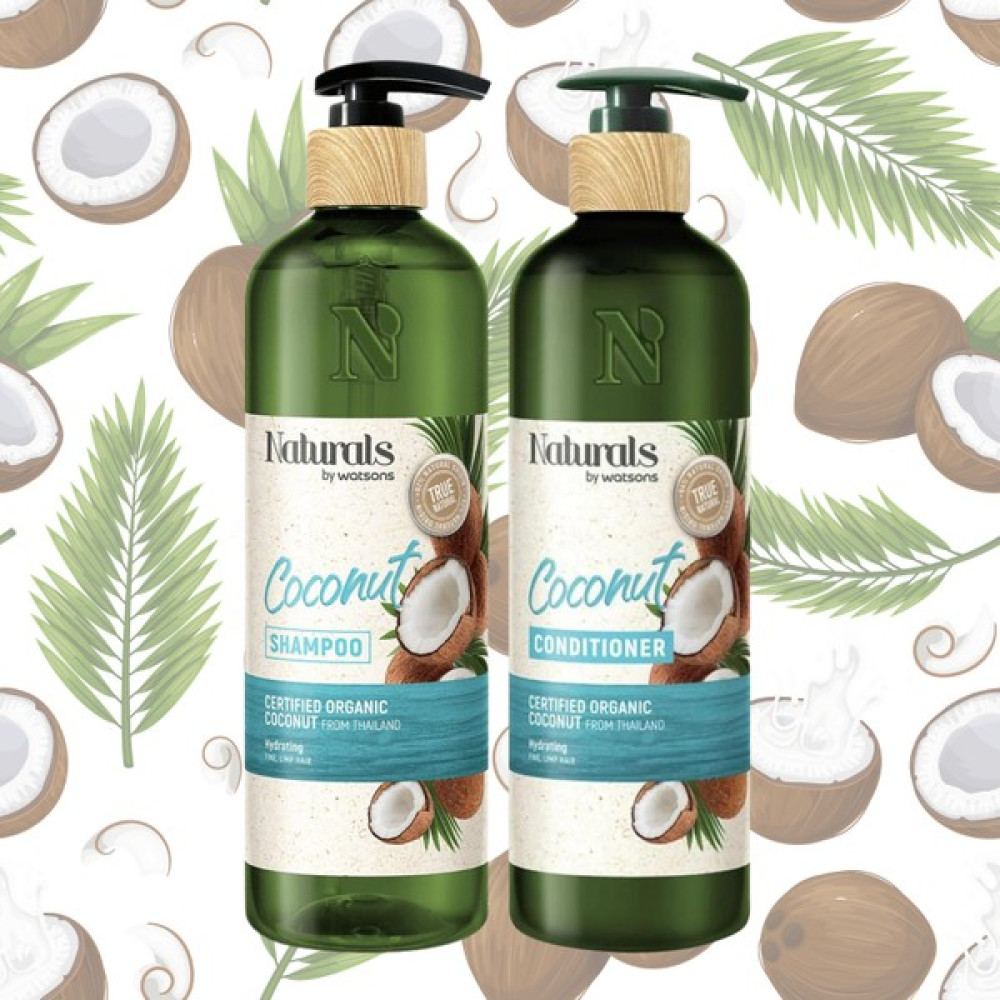Naturals By Watsons Şampuan Coconut 490 ml - Coconut Saç Kremi 490 ml 2li Set Oto Boyaları Fiyatı