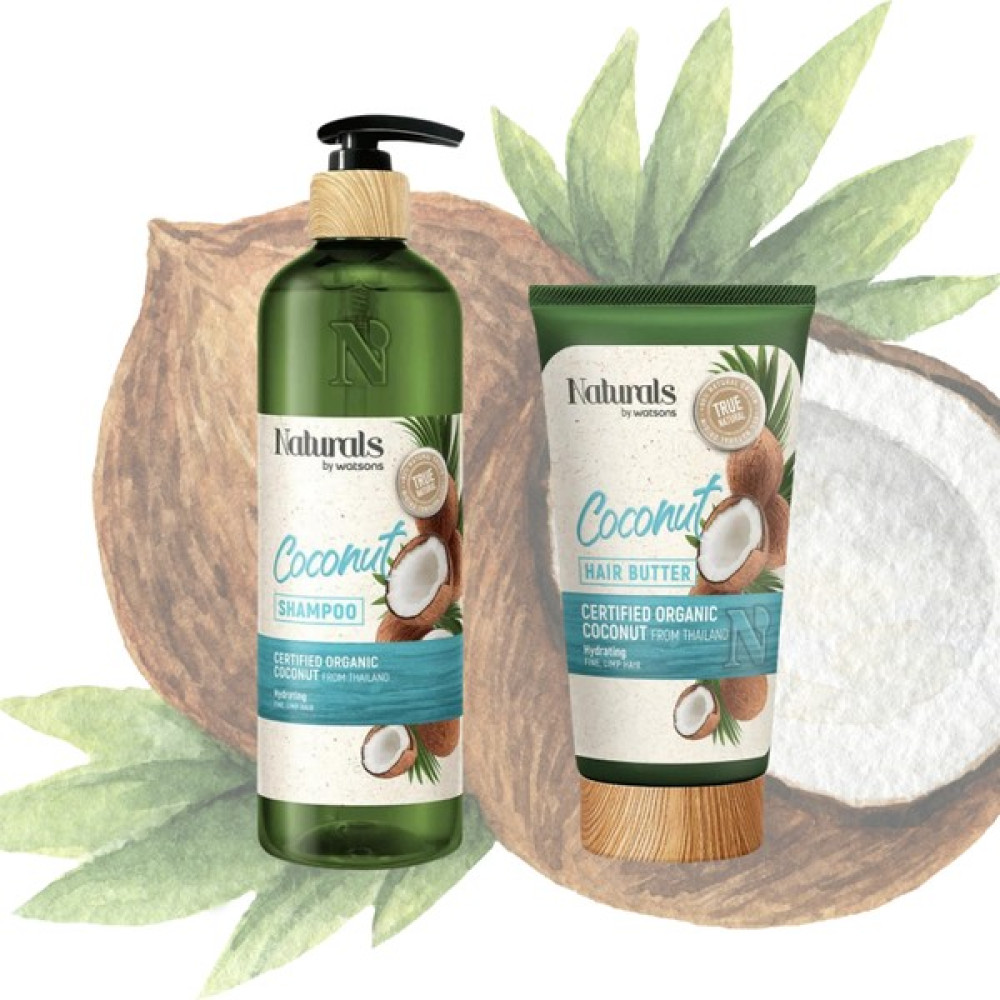 Naturals By Watsons Şampuan Coconut 490 ml - Saç Bakım Yağı 150 ml 2li Set Oto Boyaları Fiyatı