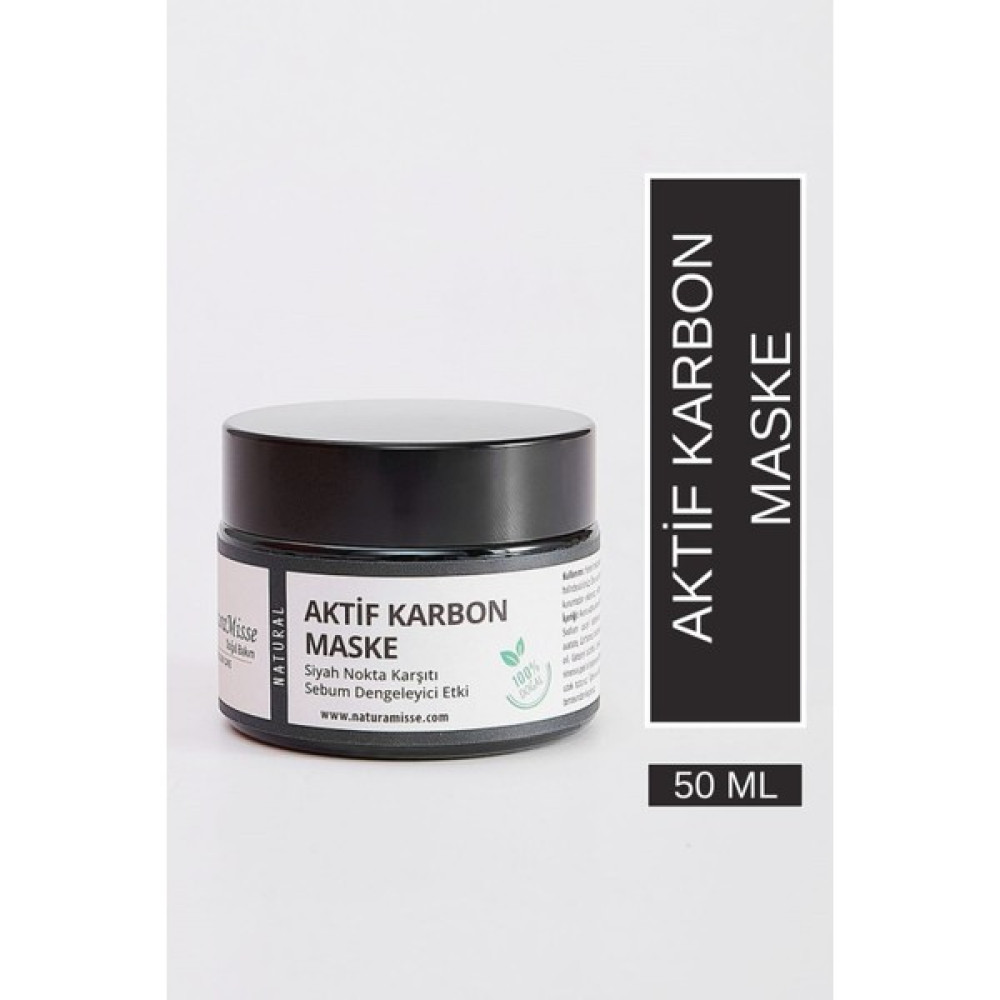 NaturaMisse Aktif Karbon Siyah Nokta Temizleyici Maske 50 Ml Aydınlatıcı ve Arındırıcı Yüz Maskesi Maskeler Fiyatı
