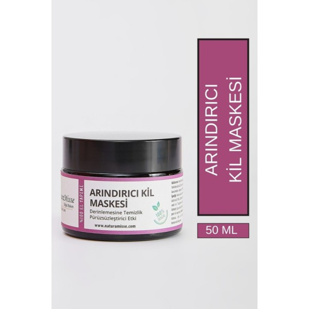 NaturaMisse Arındırıcı Kil Maskesi 50 ml Siyah Nokta Karşıtı - Derinlemesine Temizlik - Gözenek Sıkılaştırıcı Maskeler Fiyatı
