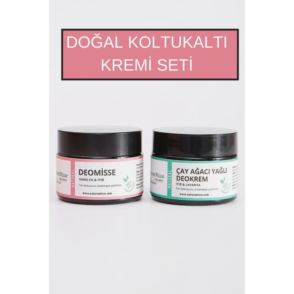 NaturaMisse Doğal Koltuk Altı Kremi Set Deokrem 50 ml - Deomisse 50 ml Ter Kokusuna Karşı Mükemmel Etkili Nemlendiriciler Fiyatı