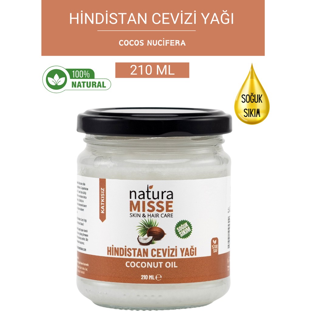 NaturaMisse Hindistan Cevizi Yağı 210 Ml (Soğuk Sıkım) Nemlendiriciler Fiyatı