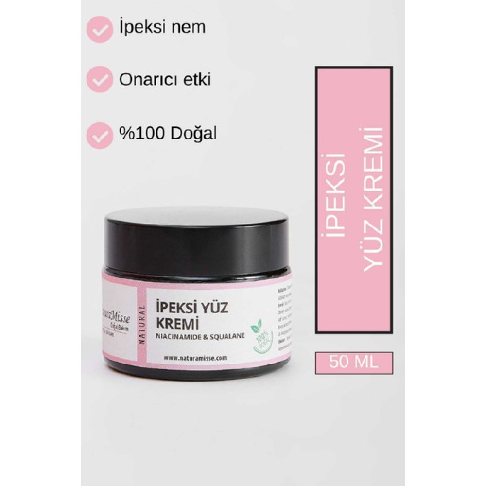 NaturaMisse İpeksi Yüz Kremi 50 Ml Niacinamide Squalen Doğal Nemlendirici- Anti aging - Onarıcı Nemlendiriciler Fiyatı