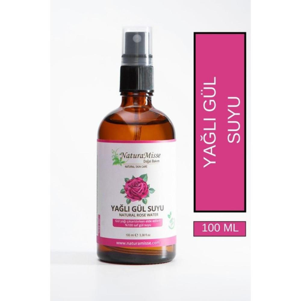 NaturaMisse Tam Yağlı Gül Suyu 100 ml Doğal Tonik & Antiaging-Canlandırıcı Etkili Tonik Cilt Temizleme ve Peeling Fiyatı