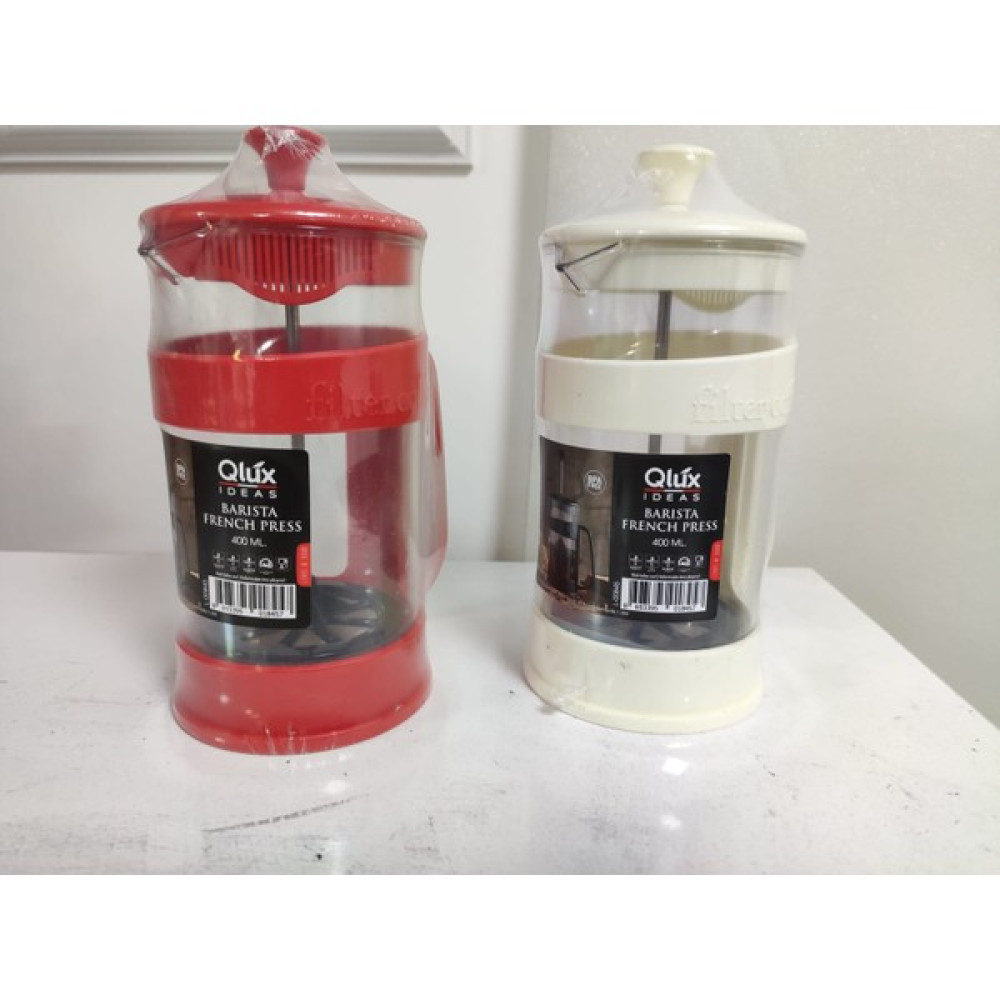 Naturawin 2 Adet Qlüx Barista French Press Kırmızı- Beyaz 420ML Oto Boyaları Fiyatı