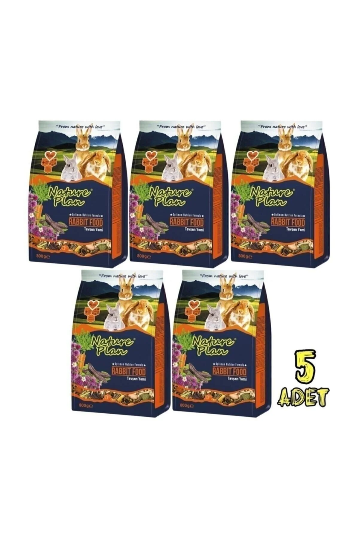 Nature Plan Premium Tavşan Yemi 800gr 5 Paket Yeni Paket" Evcil Hayvan Ürünleri Fiyatı