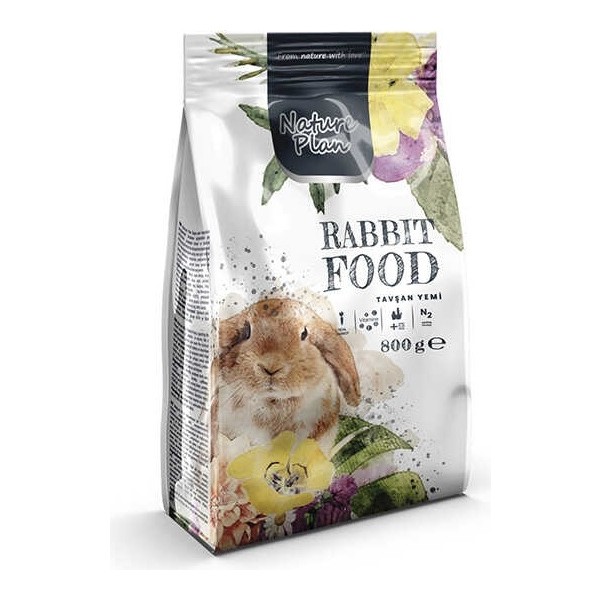 Nature Plan Tavşan Yemi 800 gr Yüksek Proteinli Dengeli Beslenme İçin Doğal Besin Diğer Fiyatı