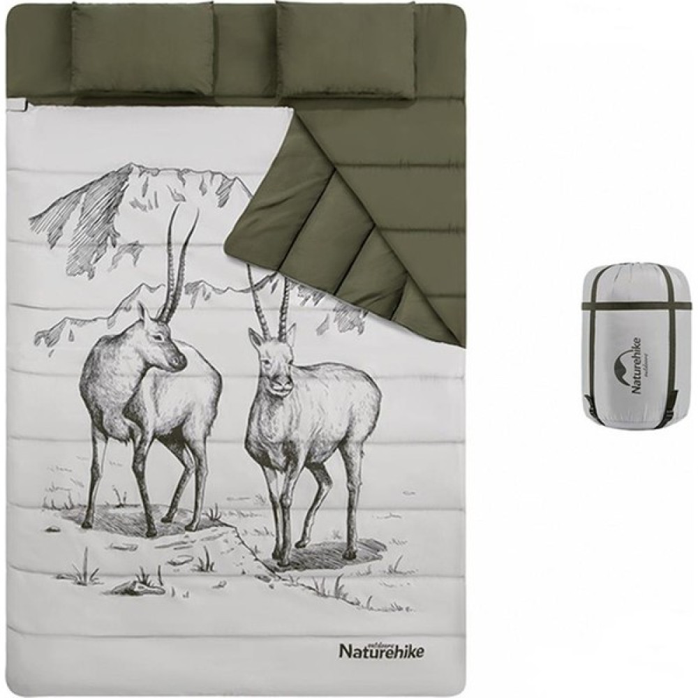 Naturehike Zarf Tarzı Yastıklı Çift Kişilik Pamuklu Uyku Tulumu ( Tibetan Antelope ) Uyku Tulumu Fiyatı