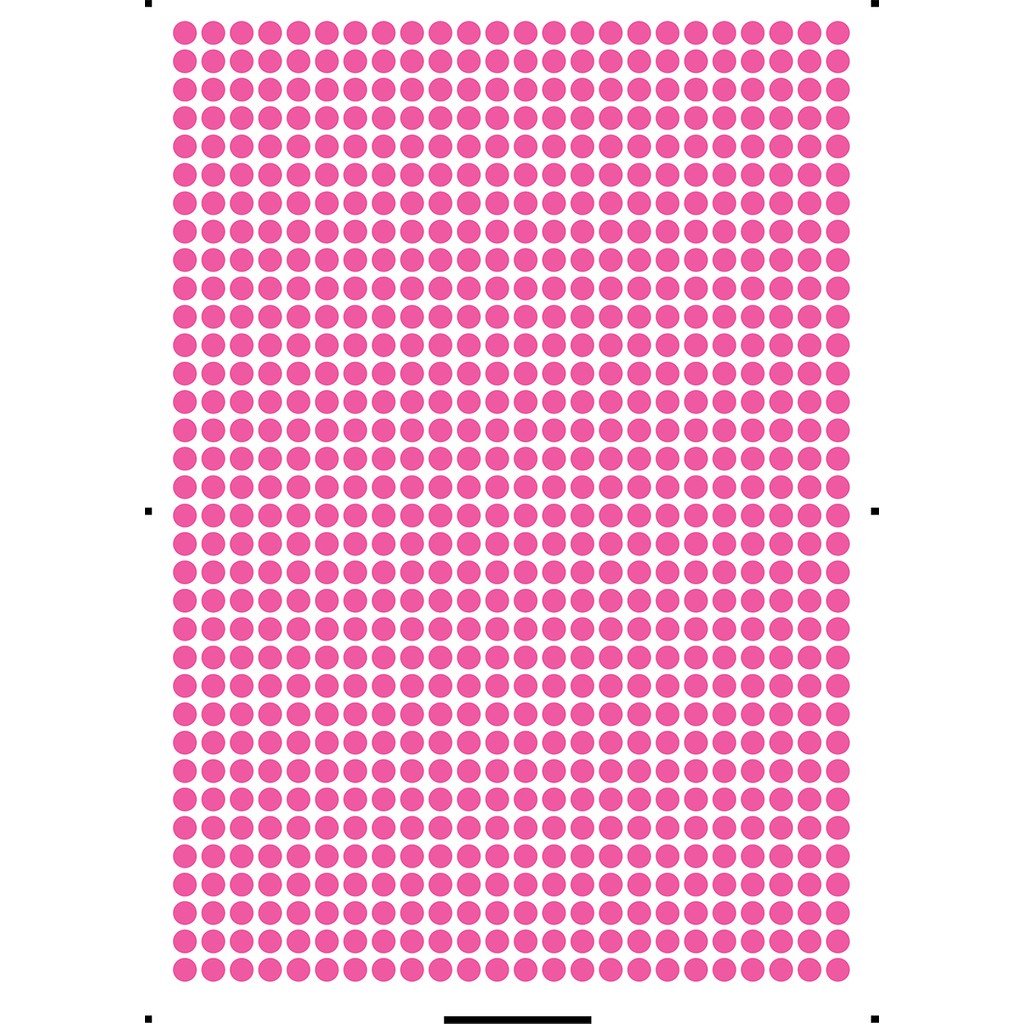 Naturel Basım 1cm Çaplı Yuvarlak Renkli Etiketler - Pembe - 1 Diğer Fiyatı