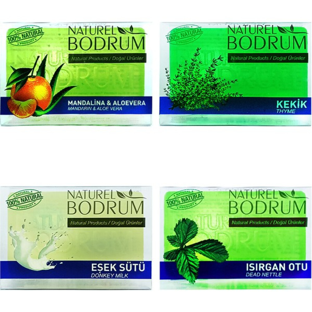 Naturel Bodrum Gliserinli Doğal Sabun Seti 4 x 100 gr Oto Boyaları Fiyatı