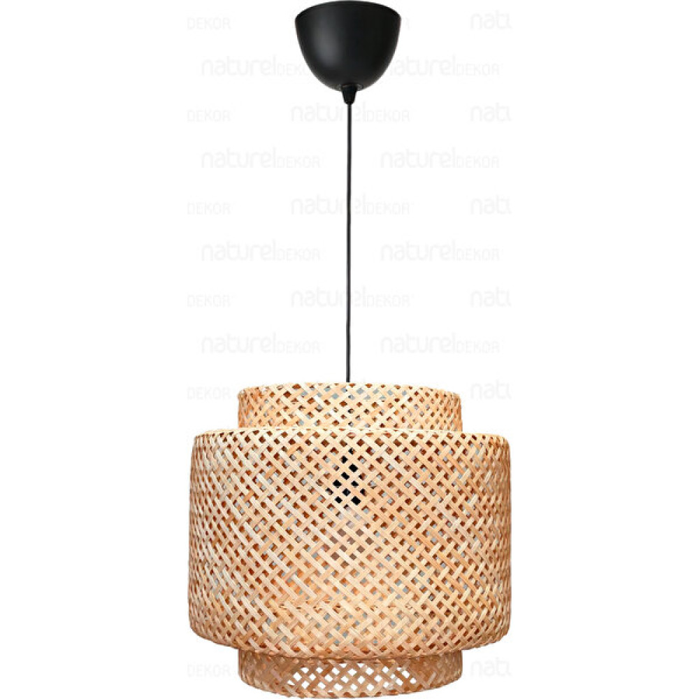 Naturel Home Sinnerlig Bambu Avize 30cm - Iskandinav, Modern, Bohem, Rattan Avize, Aydınlatma Avize Fiyatı