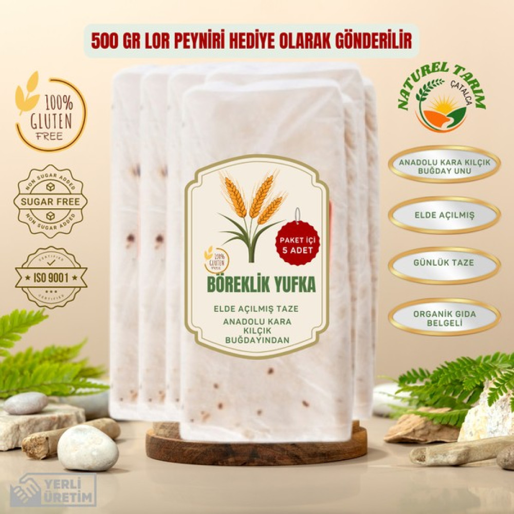 Naturel Tarım Böreklik Yufka - 5 Adet Diğer Fiyatı