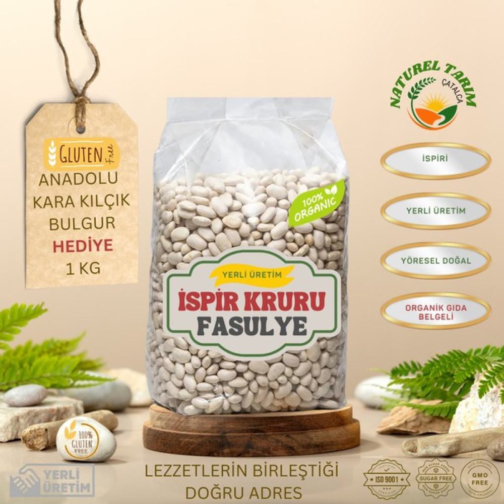 Naturel Tarım Ispir Kuru Fasulye ( 2 kg ) + Kara Kılçık Bulgur Diğer Fiyatı