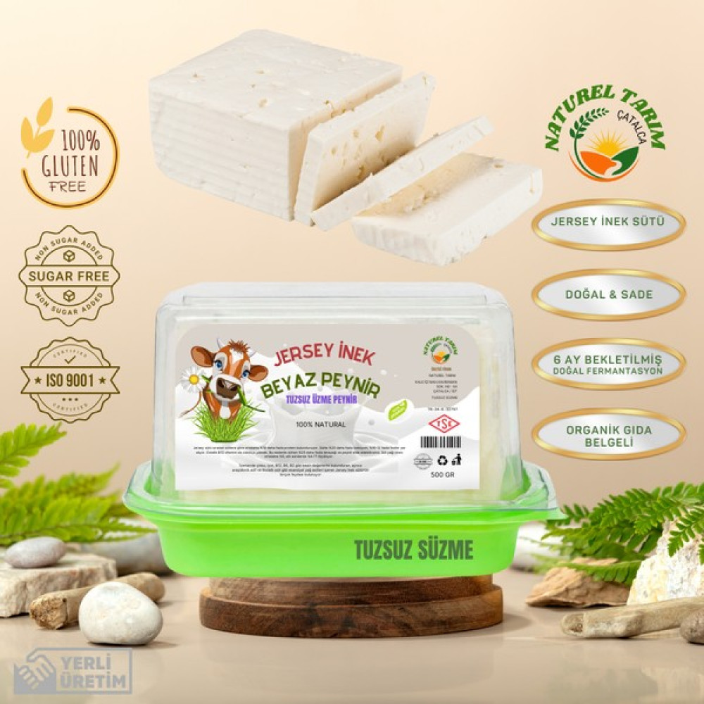 Naturel Tarım Jersey İnek Sütü Süzme Beyaz Peynir - 500 gr Oto Boyaları Fiyatı