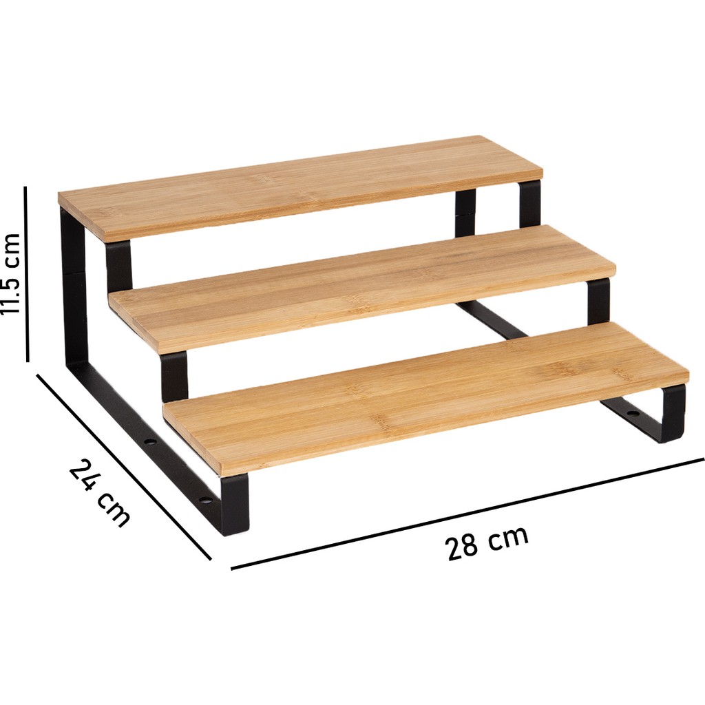 Naturelove Metal Ayaklı Bambu Baharatlık Standı Tezgah Üstü Düzenleyici Stand Tuz, Şeker, Baharat Fiyatı