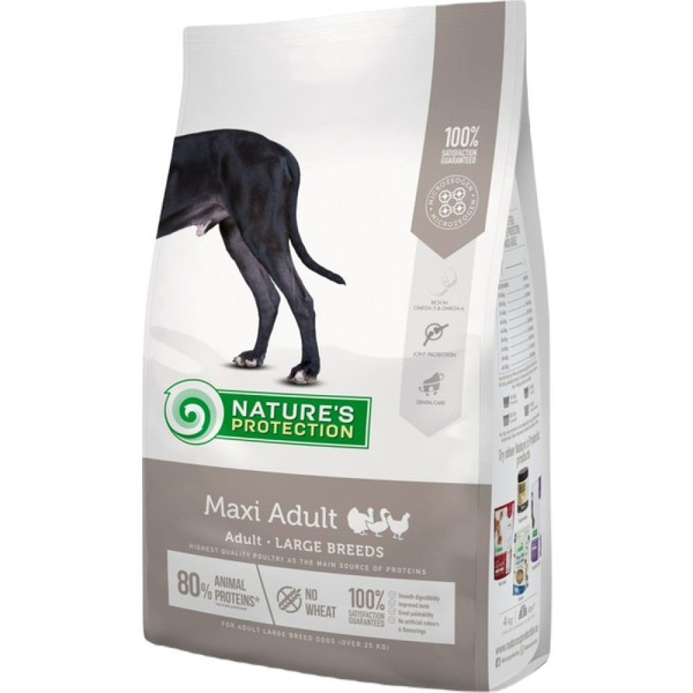 Nature's Protection Maxi Adult Large Breeds Poultry %80 Hayvansal Proteinli Düşük Tahıllı Kümes Hayvanlı Büyük Irk Köpek Maması 12 kg Evcil Hayvan Ürünleri Fiyatı