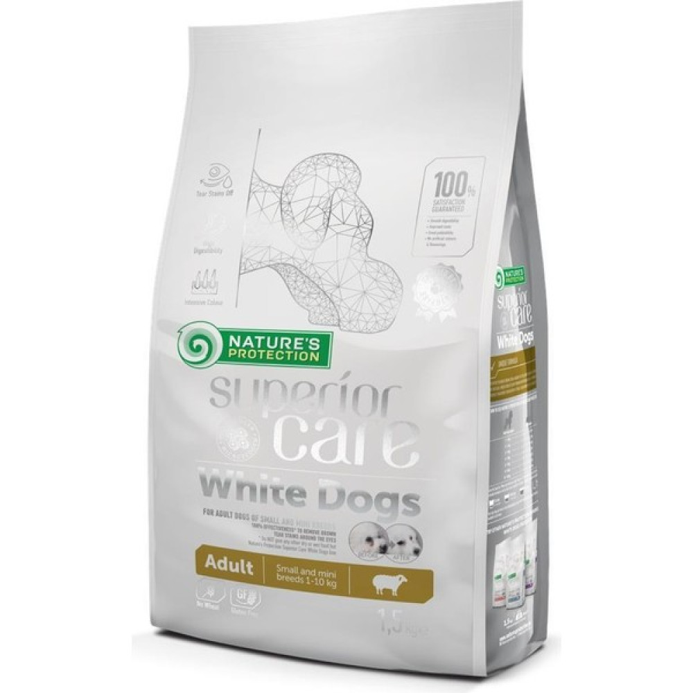 Natures Protection Nature's Protection Superior Care White Dogs Kuzulu Yetişkin, Küçük ve Mini Irklar Için Köpek Maması 10KG Evcil Hayvan Ürünleri Fiyatı