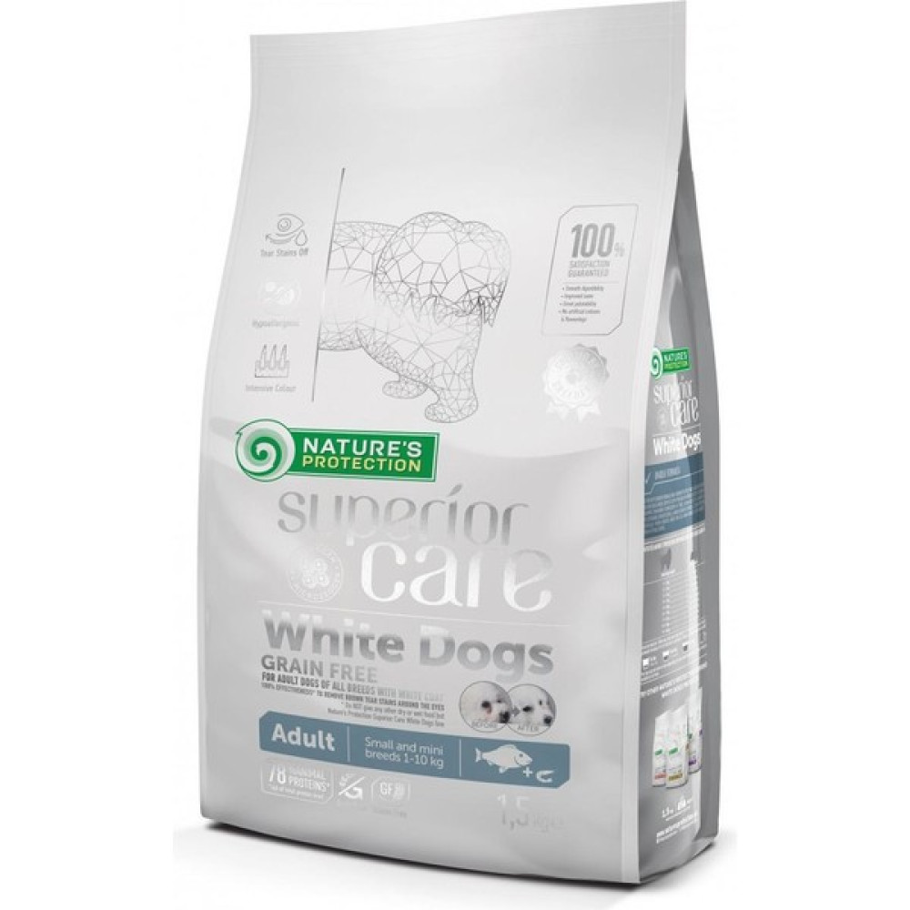Nature's Protection Tahılsız %78 Hayvansal Proteinli Balıklı Küçük Irk Beyaz Köpek Maması 1.5 kg Evcil Hayvan Ürünleri Fiyatı