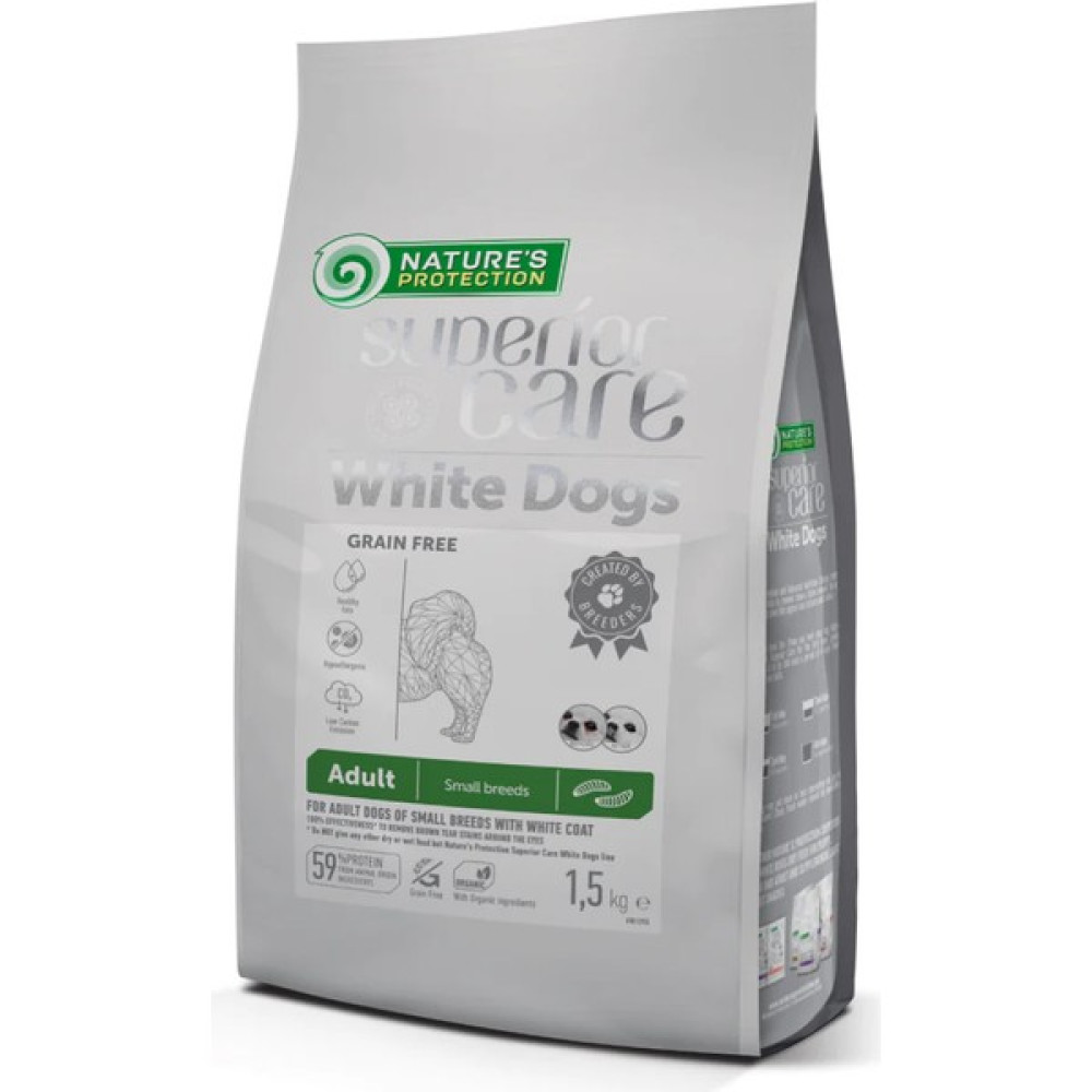 Natures Protection White Dog Grain-Insct Adult Small Bred 1.5 kg Evcil Hayvan Ürünleri Fiyatı