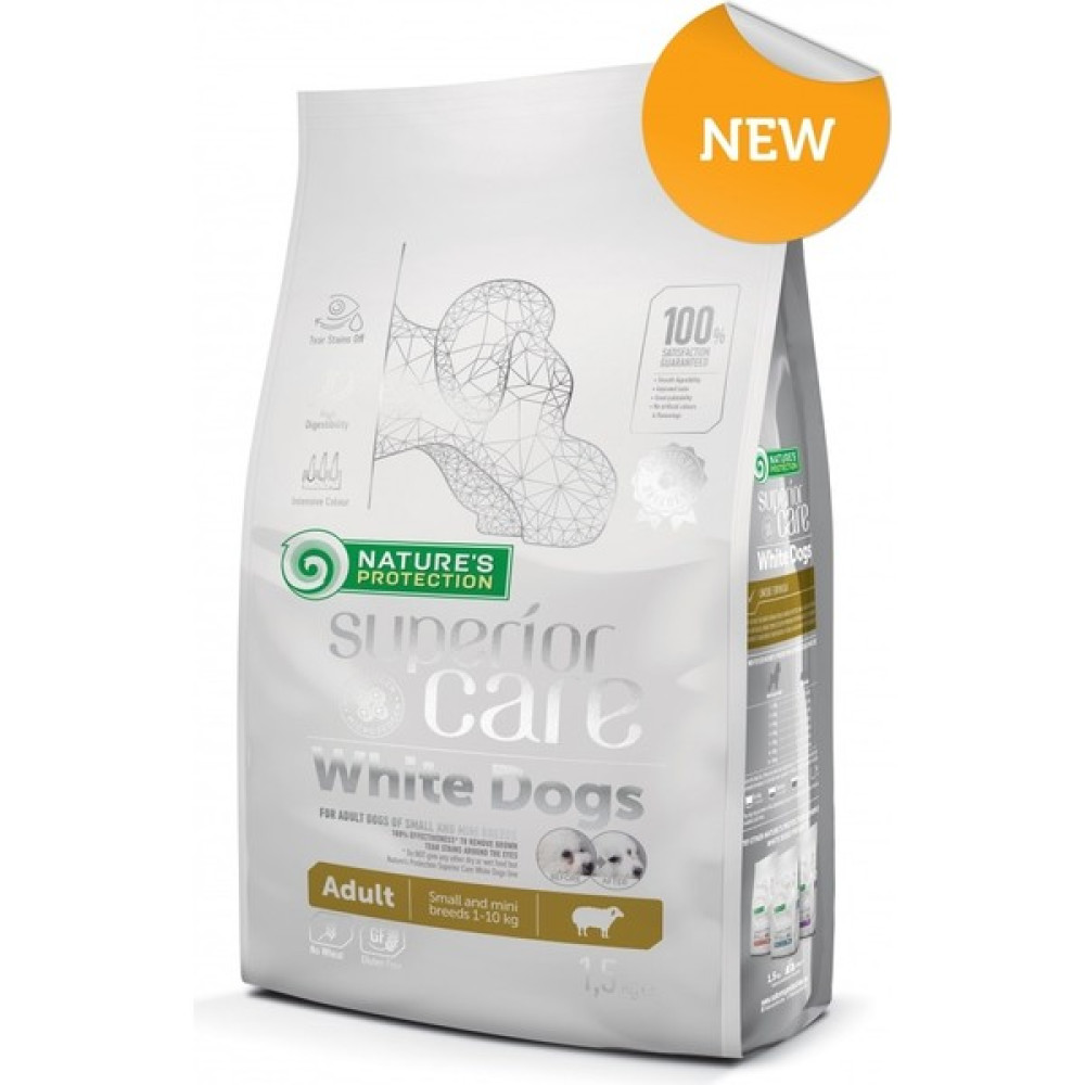 Nature's Protection White Dogs Lamb Adult Kuzulu Erişkin Küçük ve Mini Irklar 1,5 kg Evcil Hayvan Ürünleri Fiyatı