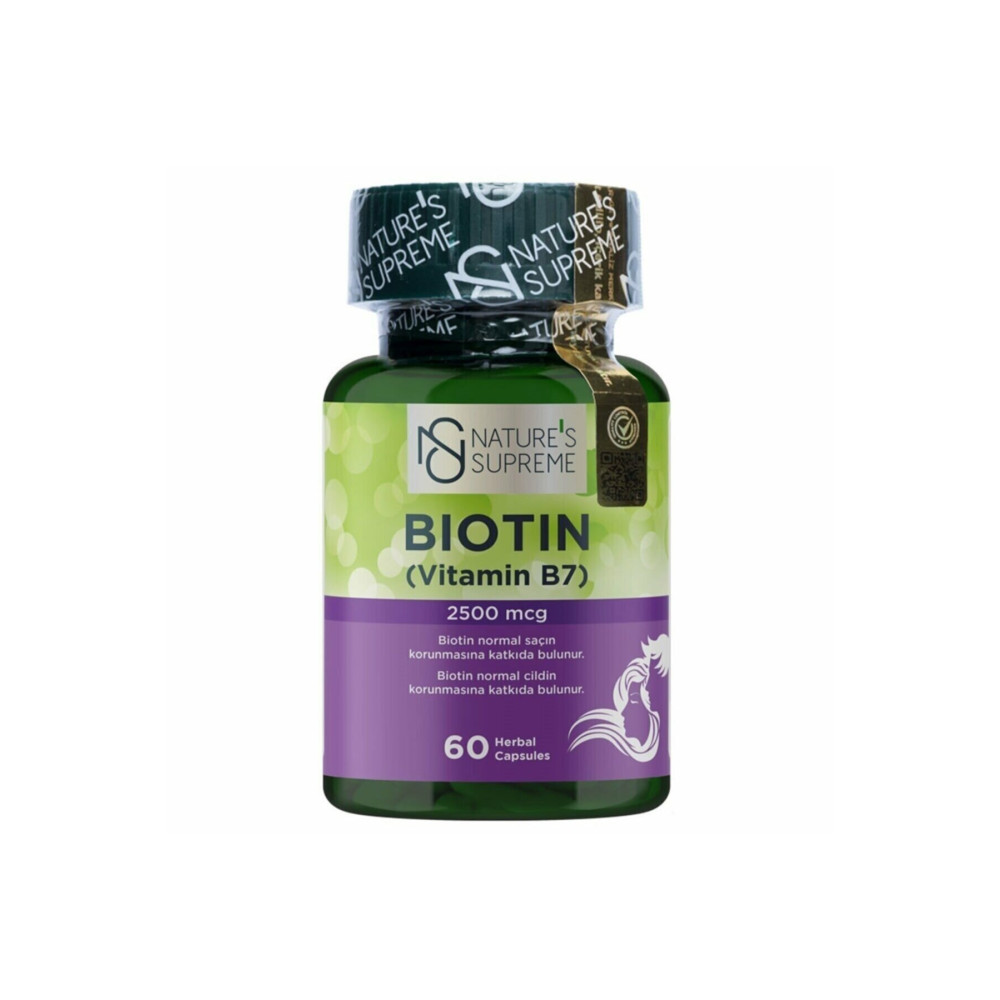 Natures Supreme Biotin 2500 Mcg 60 Kapsül Sağlık / Diyet Fiyatı