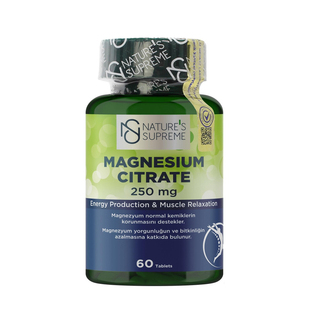 Nature'S Supreme Nature'S Supreme Magnezyum Sitrat 250 Mg 60 Tablet Amino Asit Fiyatı