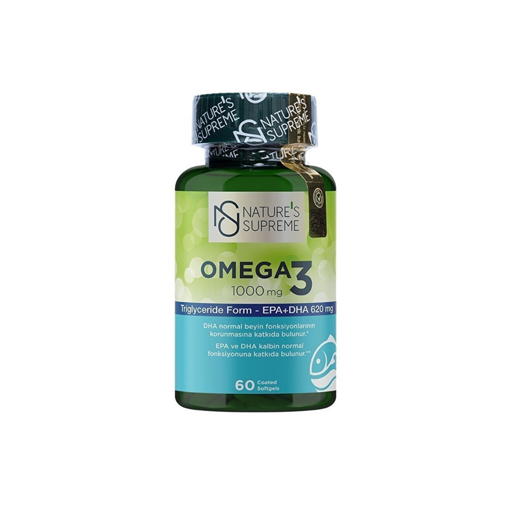 Natures Supreme Omega 3 1000 Mg 60 Kapsül Balık Yağı / Omega 3 - 6 - 9 Fiyatı