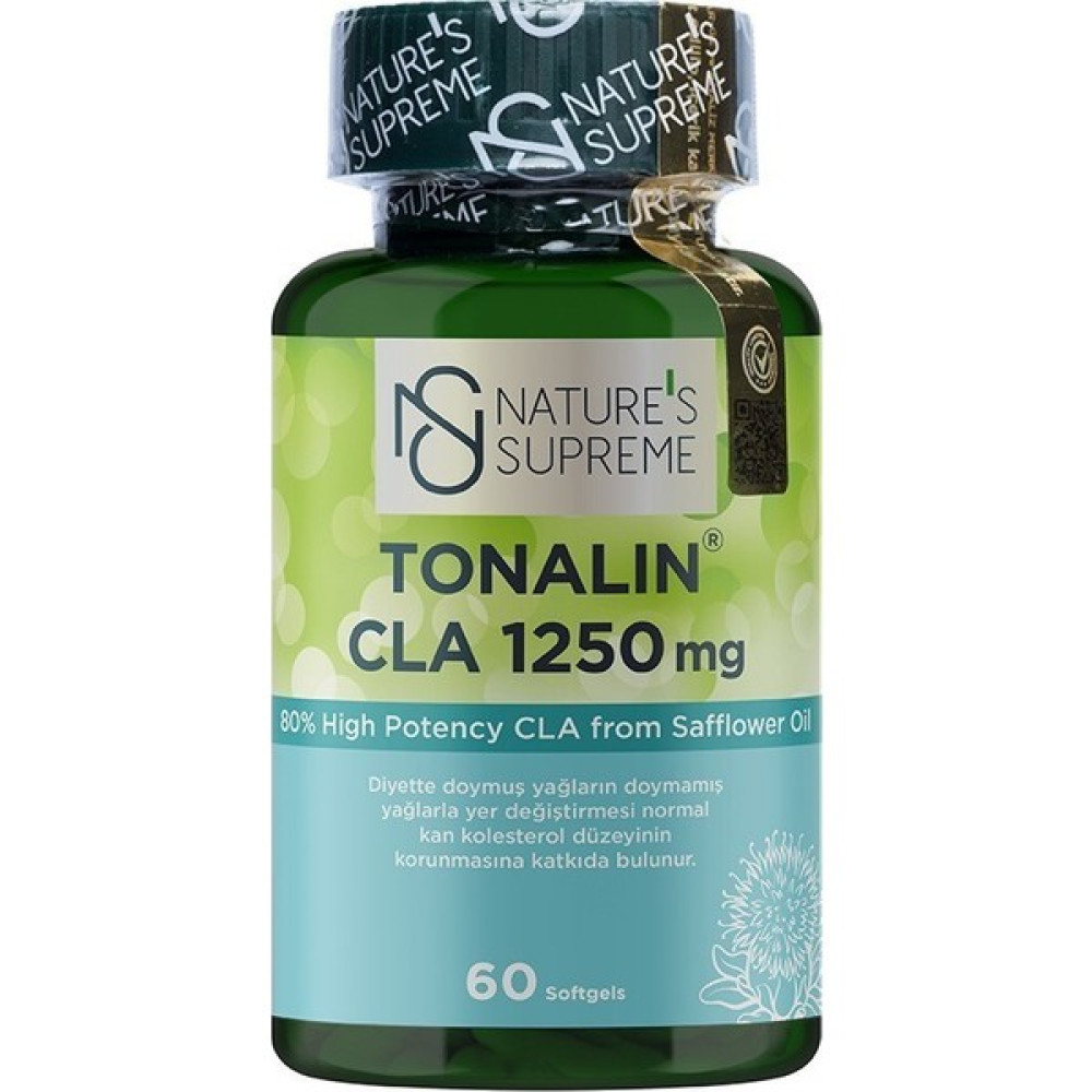 Nature's Supreme Tonalin CLA 1250 Mg 60 Yumuşak Kapsül Sporcu Besinleri Fiyatı