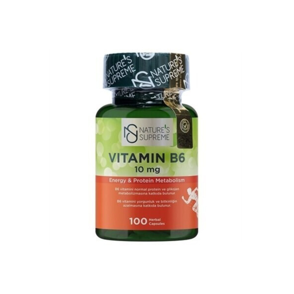 Natures Supreme Vitamin B6 10 Mg 100 Kapsül Sağlık / Diyet Fiyatı