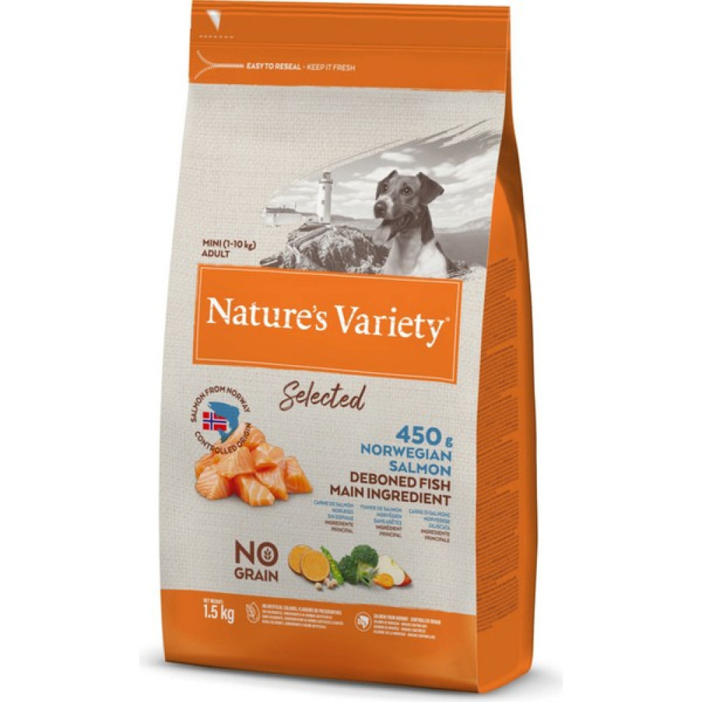 Natures Variety Dog No Selected Mini Adult Norw. Salmon 1,5kg 11 Oto Boyaları Fiyatı