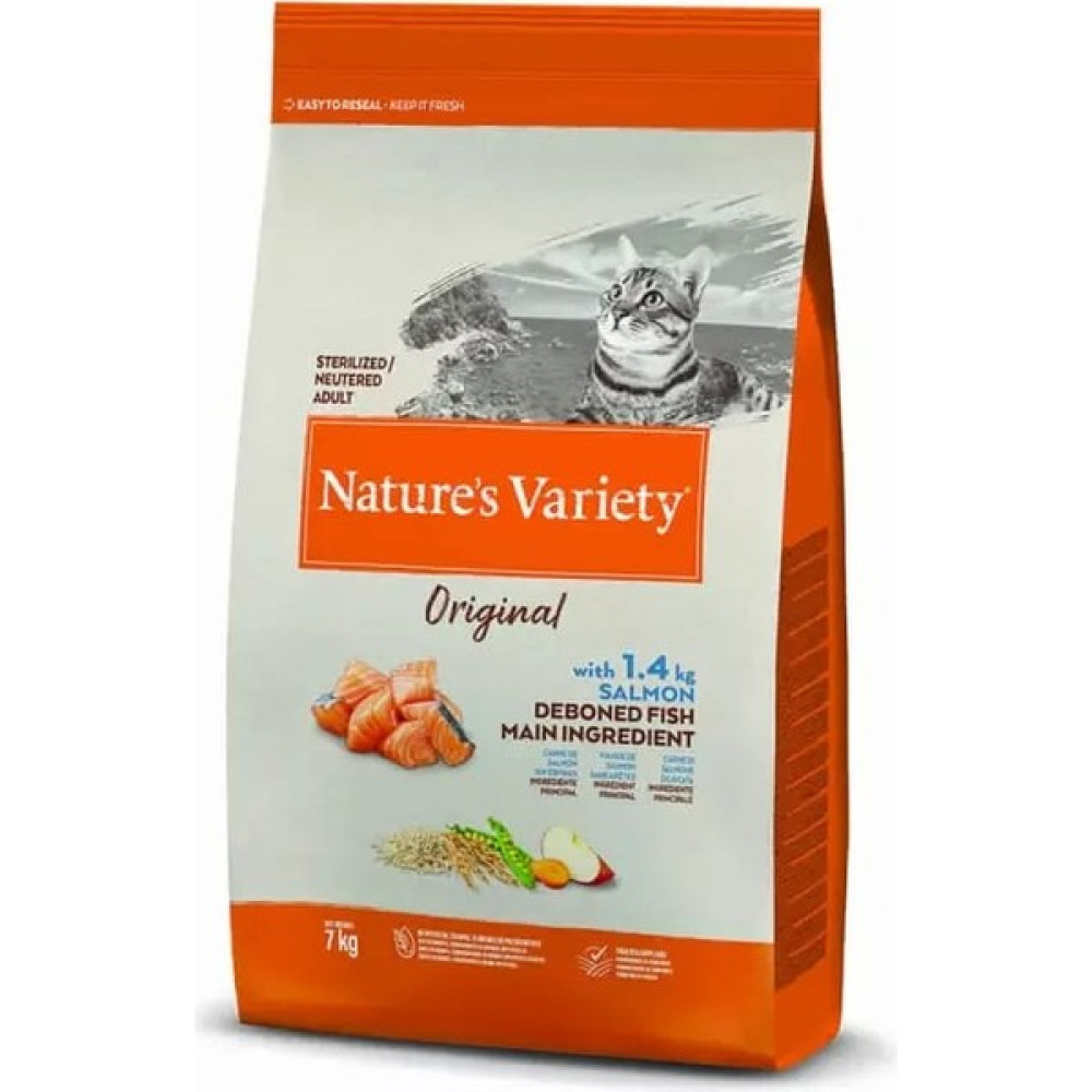 Natures Variety Nature's Variety Original Somonlu Kısırlaştırılmış Kedi Maması 7 kg Evcil Hayvan Ürünleri Fiyatı