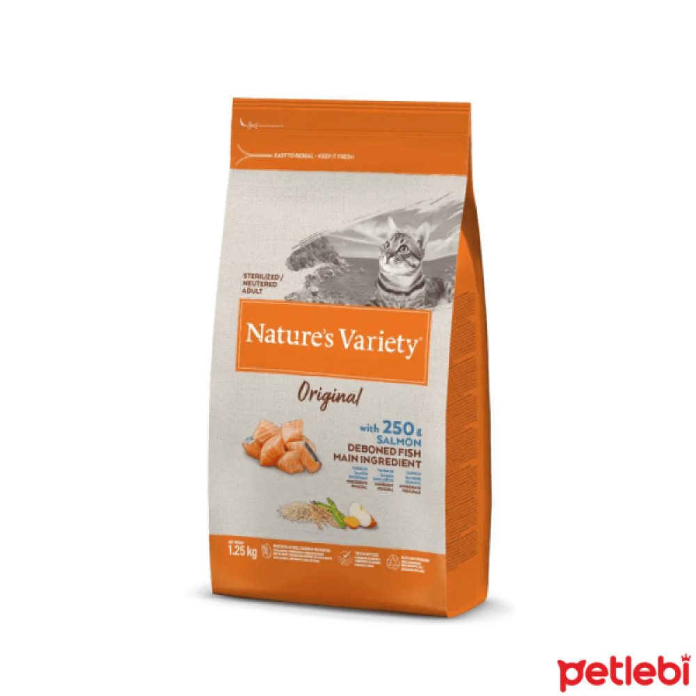 Nature's Variety Original Somonlu Kısırlaştırılmış Kedi Maması 1,25kg Evcil Hayvan Ürünleri Fiyatı