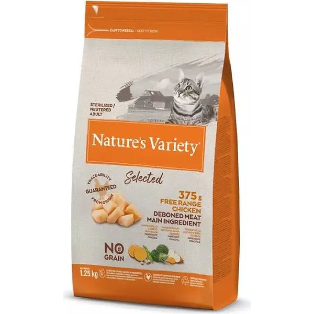 Natures Variety Selected Tavuklu Kısırlaştırılmış Tahılsız Kedi Maması 1,25 kg Evcil Hayvan Ürünleri Fiyatı