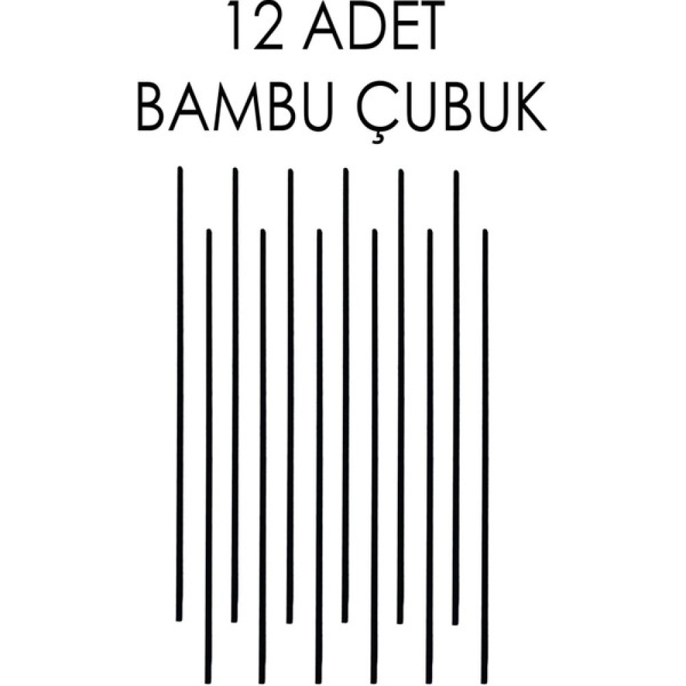 Naturix 12 Adet Uzun Siyah Kaliteli Doğal Bambu Oda Kokusu Çubuğu 20 cm Oda Kokusu Fiyatı