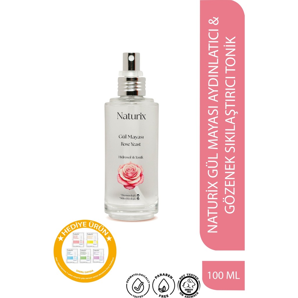 Naturix Gül Mayası Aydınlatıcı Tonik Organik İçerik ile Cilt Tonu Eşitsizliklerini Önler 100 ml Oda Kokusu Fiyatı