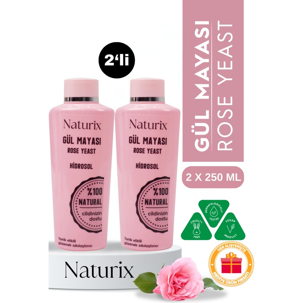 Naturix Gül Suyu ya Karşı %100 Doğal Rose Water Cilt Temizleme ve Peeling Fiyatı