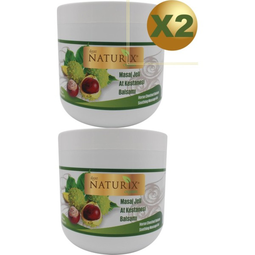 Naturix Horse Chestnut Balsam 500 ml At Kestanesi Masaj Jeli 2li Eko Set At Kestanesi Kremi Nemlendiriciler Fiyatı