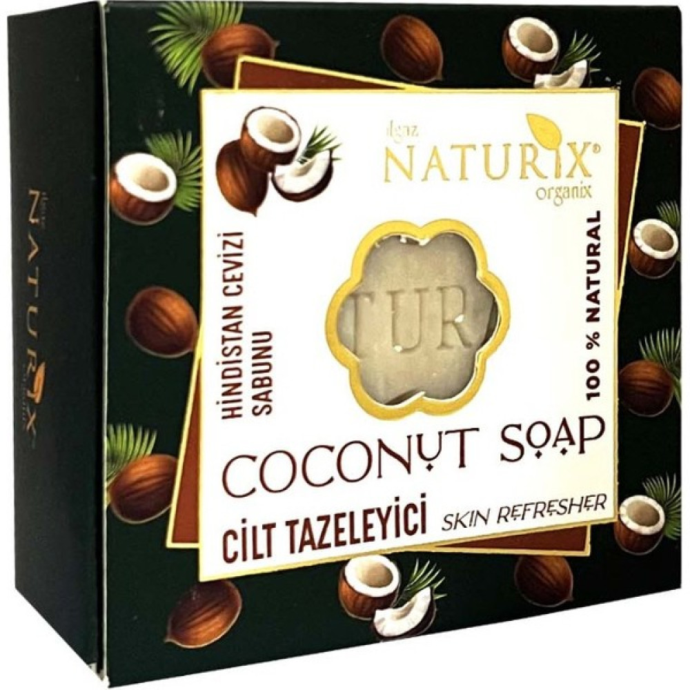 Naturix Natural Hindistan Cevizi Sabunu Cilt Tazeleyici Sivilce Siyah Nokta Karşıtı Coconut Soap 125 gr Sabunlar Fiyatı