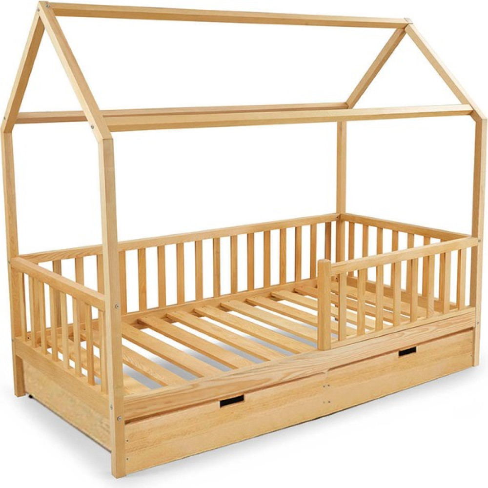 Naturkidz Montessorı Ev Yatak 90 x 190 Çekmeceli - Ahşap - 90 x 190 cm Karyola Fiyatı
