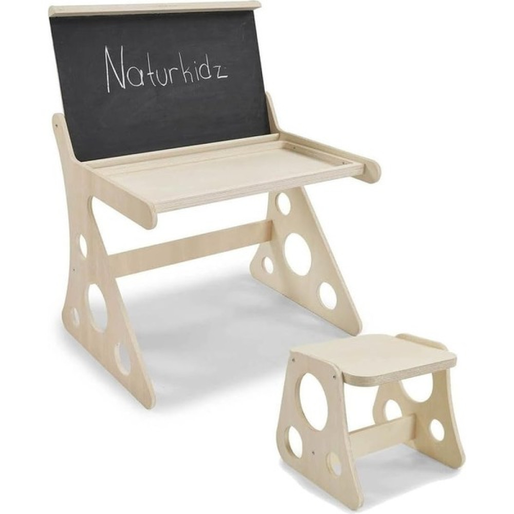 Naturkidz Retro Çocuk Çalışma Masası Takımı - Ahşap Masa - Sandalye & Tabure Fiyatı