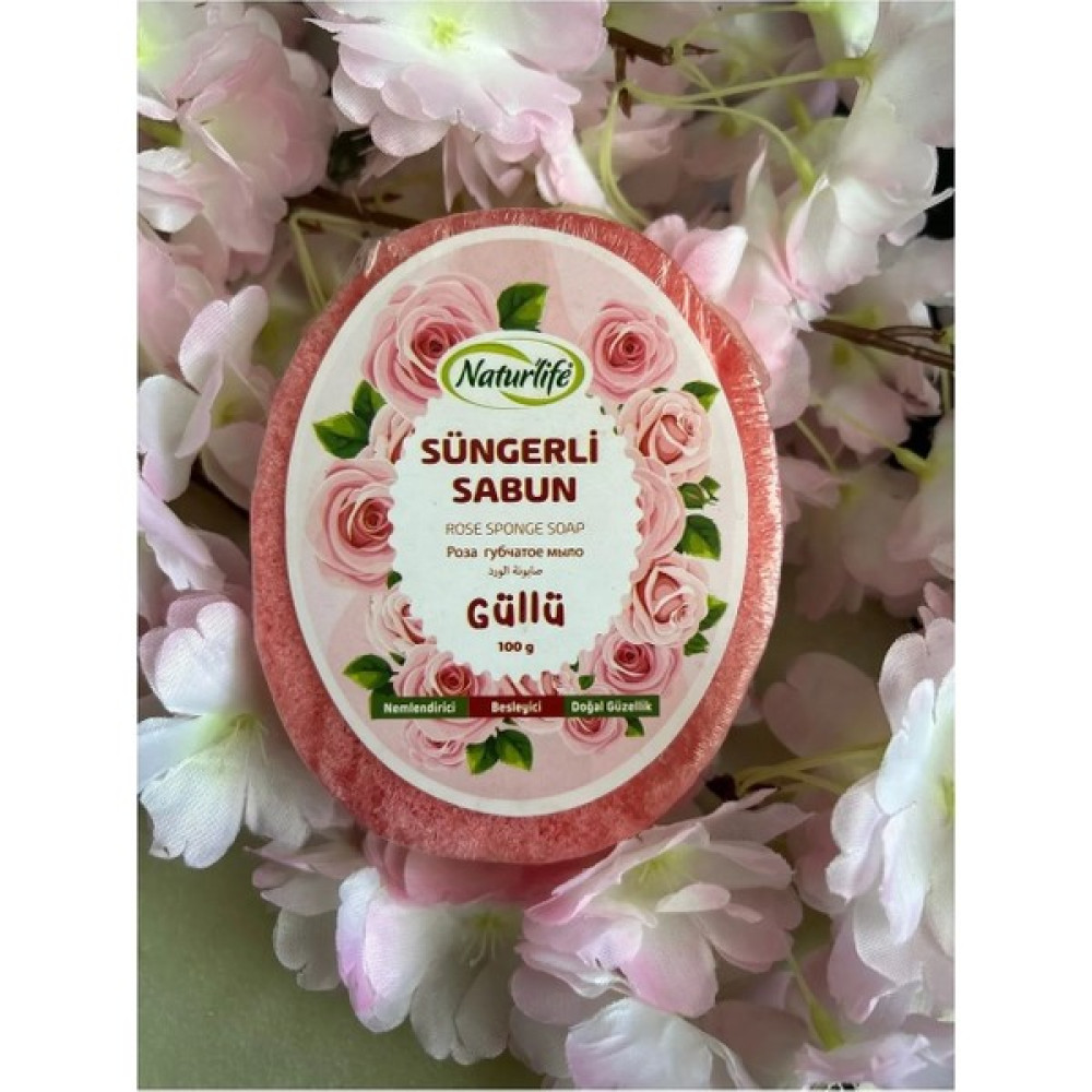 Naturlife Doğal Nemlendirici Süngerli Sabun, Gül Özlü Besleyici Süngerli Sabunu 100 Gr. Oto Boyaları Fiyatı