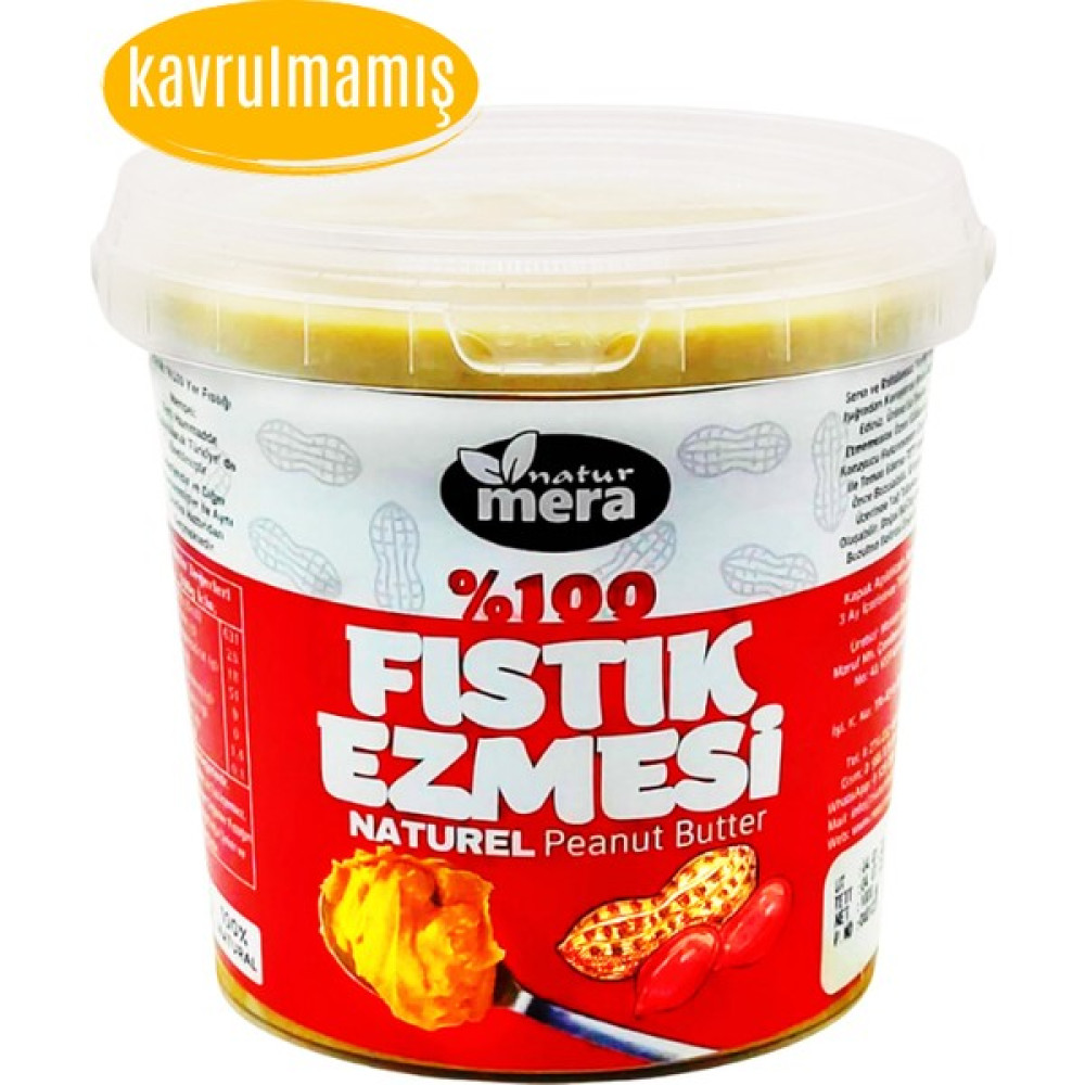 Naturmera %100 Saf Şeker Ilavesiz Kavrulmamış Çiğ Fıstık Ezmesi 1 kg Diğer Fiyatı