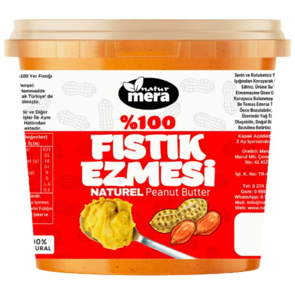 Naturmera Şeker Ilavesiz Fıstık Ezmesi 1 kg Diğer Fiyatı