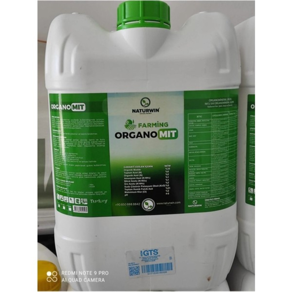 Naturwin Farming Organomit-Sıvı Haldeki Humik Asit -20 Lt - 20 LT Gübre Fiyatı