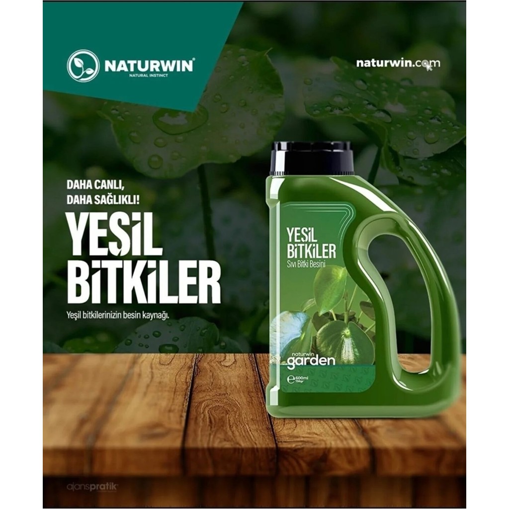 Naturwin Garden Yeşil Bitkiler Sıvı Bitki Besini Gübre 600 ml Gübre Fiyatı