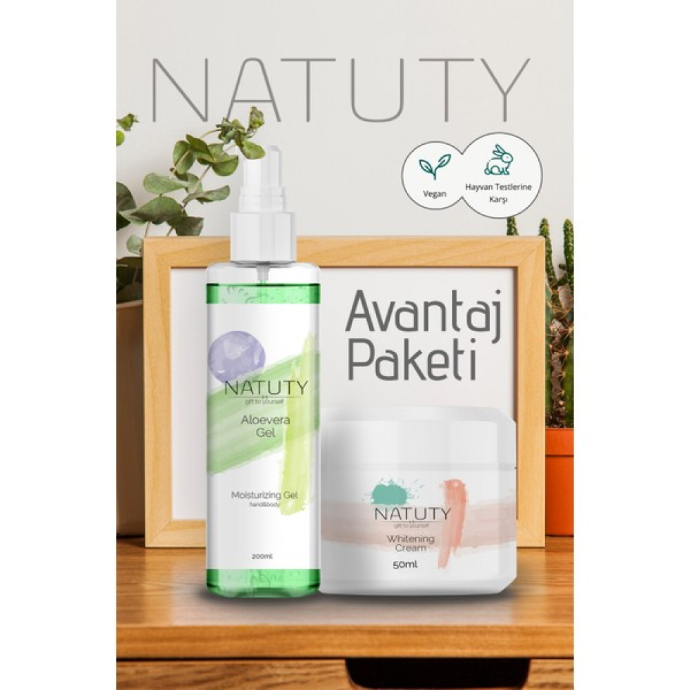 Natuty Cilt Beyazlatıcı Nemlendirici Krem 50 Ml. + Natuty Aloevera Jel Nemlendirici Bakım 200ML. Oto Boyaları Fiyatı