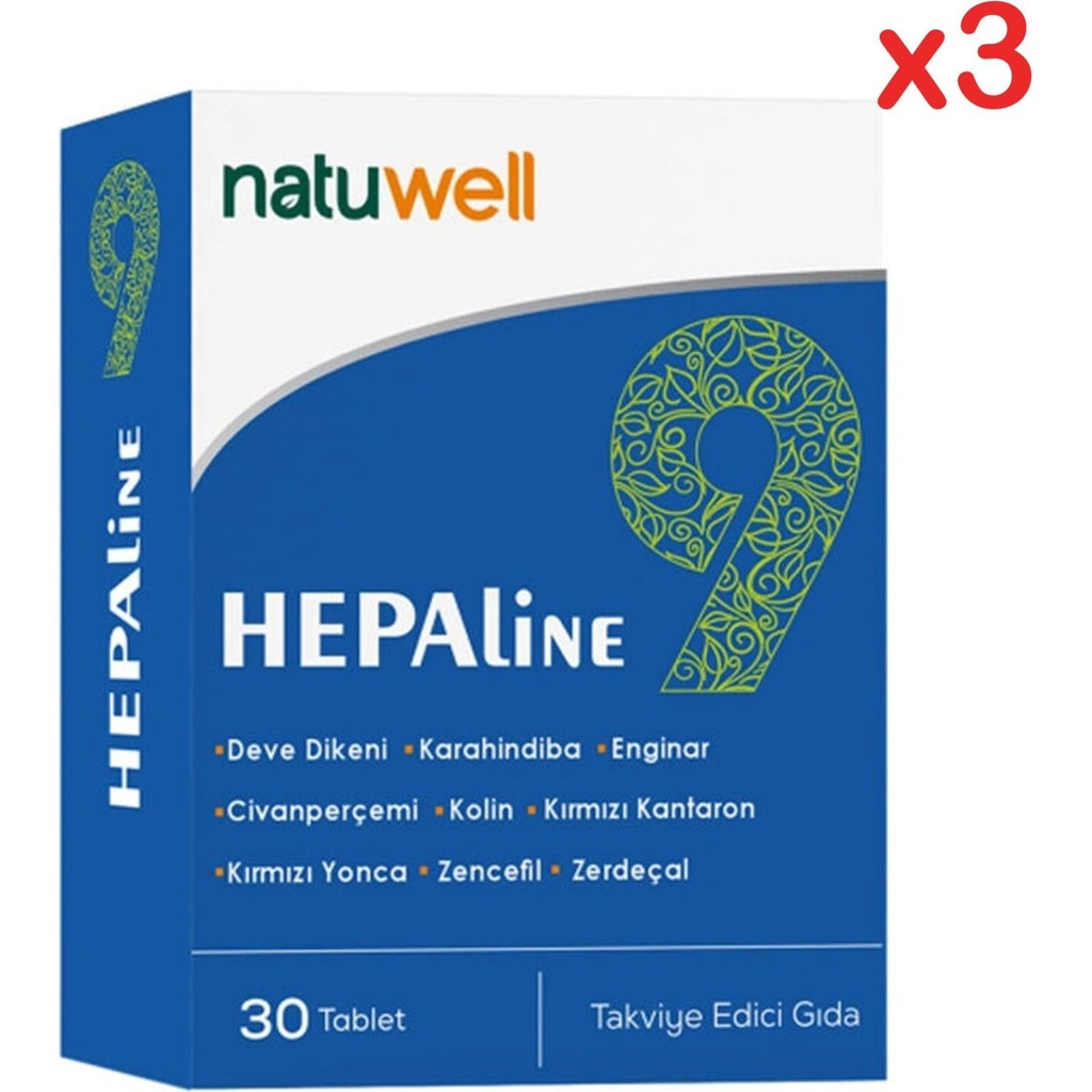 Natuwell Hepaline 9 Takviye Edici Gıda 30 Tablet - 3 Adet - . Diğer Fiyatı