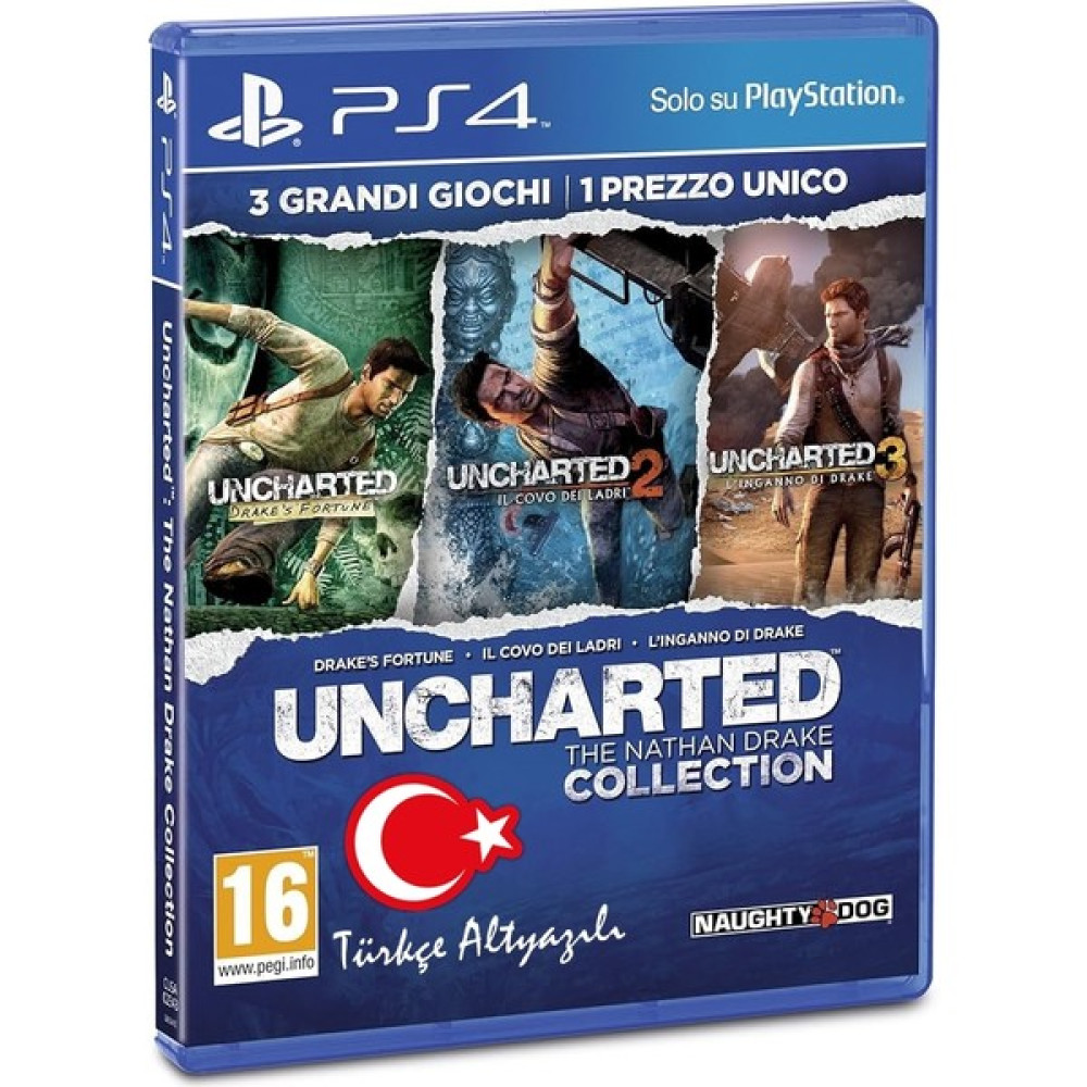 Naughty Dog Uncharted™: The Nathan Drake Collection Ps4 Oyun 3 Oyun Tek CD Türkçe Altyazılı - Sıfır - Lisanslı PlayStation 4 PS4 Oyunları Fiyatı