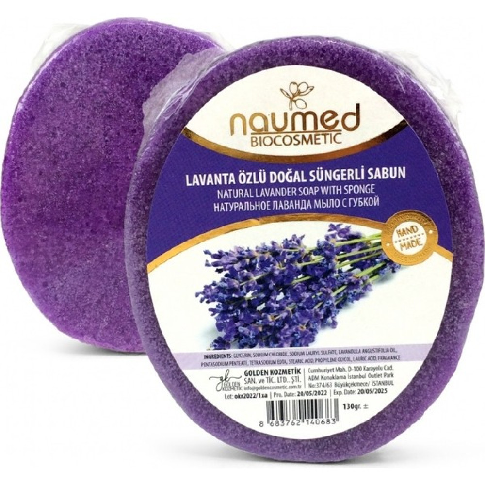 Naumed Lavanta Özlü Doğal Süngerli Sabun 130GR Oto Boyaları Fiyatı