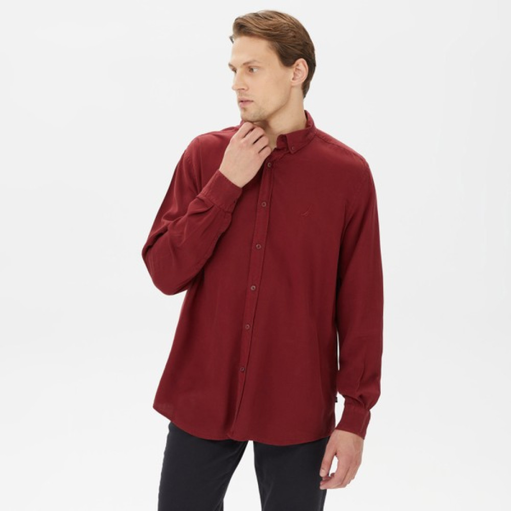 Nautıca Erkek Bordo Classıc Fıt Uzun Kollu Gömlek W37232T.6DA Erkek Gömlek Fiyatı